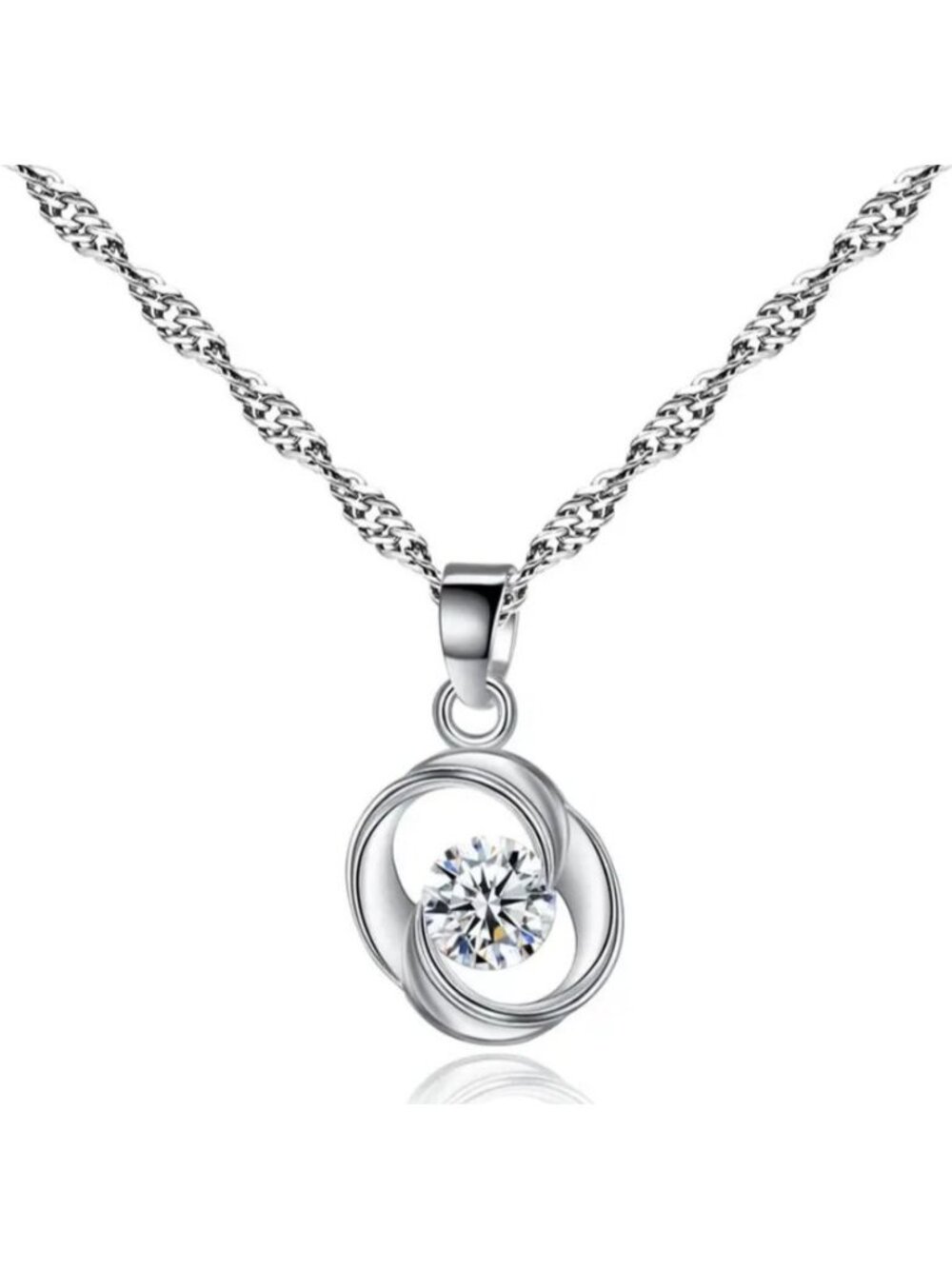 Simple Women's Flower Clavicle Pendant Necklace